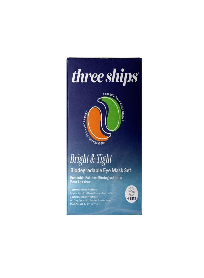 Three Ships - Bright & Tight Biodegradable Eye Mask Set | 4 Sets to Help Depuff and Firm Under Eyes - Image 2
